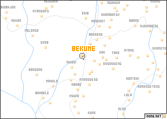 map of Bekume