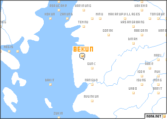 map of Bekun