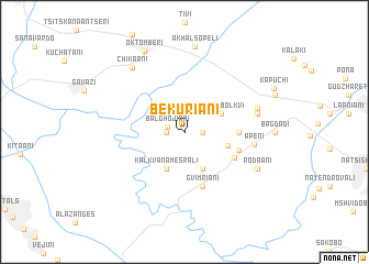 map of Bekuriani