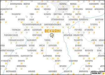 map of Bekwami