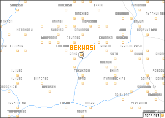 map of Bekwasi
