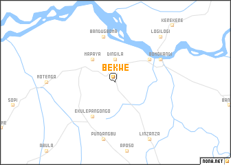 map of Bekwe