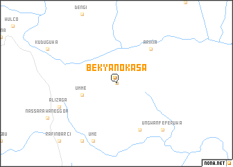 map of Bekyano Kasa