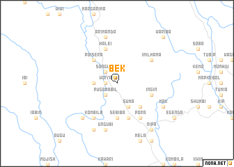 map of Bek