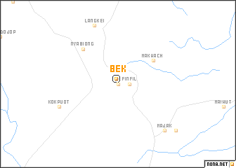 map of Bek