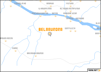 map of Bela Aurora