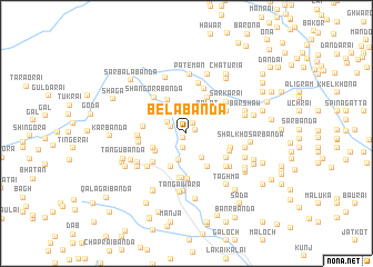 map of Bela Bānda