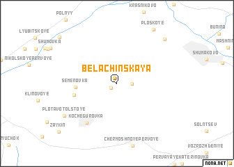 map of Belachinskaya