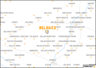 map of Beladice