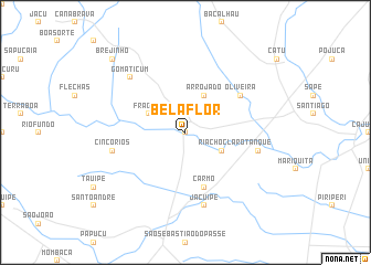map of Bela Flor
