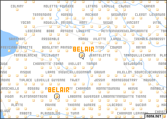 map of Bel Air