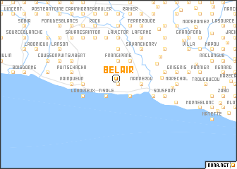 map of Bel Air