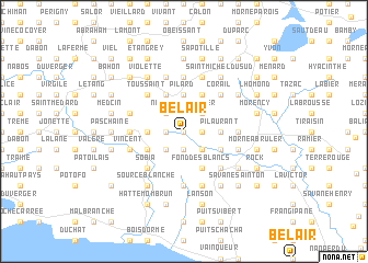 map of Bel-Air