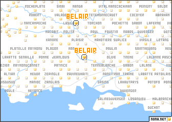 map of Belair