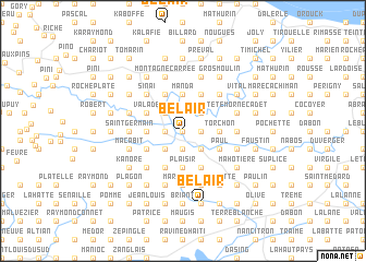 map of Belair