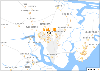 map of Bel Air