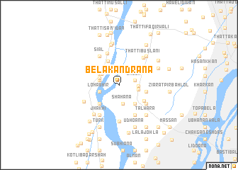 map of Bela Kandrāna