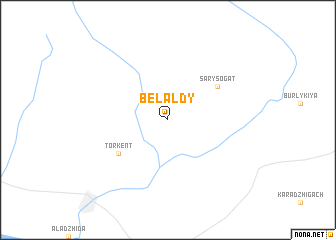 map of Belʼaldy