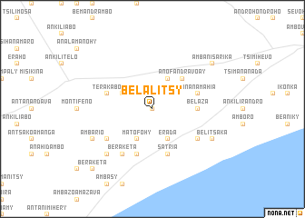 map of Belalitsy