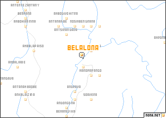 map of Belalona