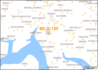 map of Bel Alton