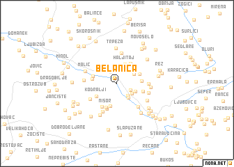 map of Belanica