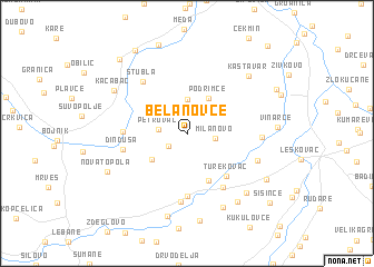 map of Belanovce