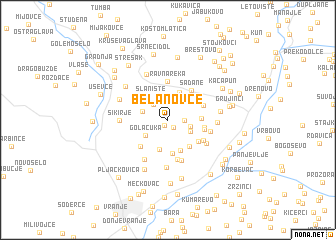 map of Belanovce