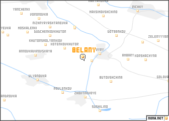 map of Belany