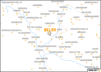 map of Belān