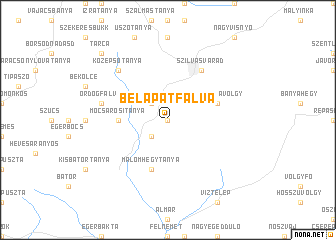 map of Bélapátfalva