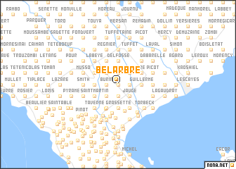 map of Bel Arbre