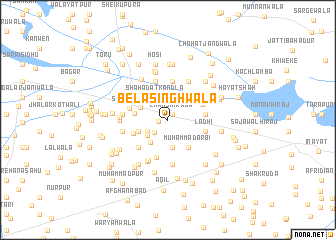 map of Bela Singhwāla