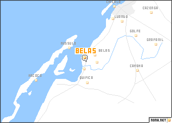 map of Belas