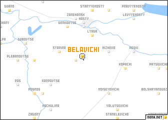 map of Belavichi