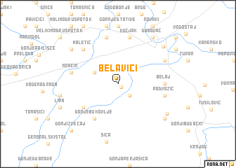 map of Belavići