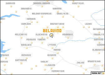 map of Belavino