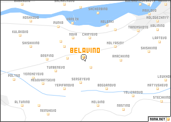 map of Belavino