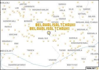 map of Belāwāli Salt Chauki