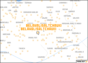 map of Belāwāli Salt Chauki