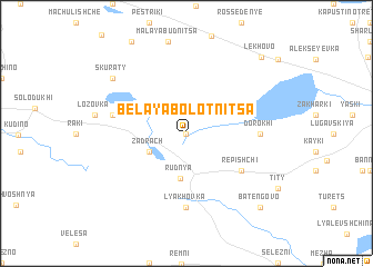 map of Belaya Bolotnitsa