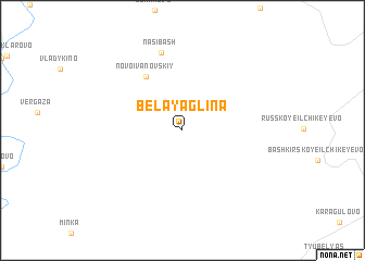 map of Belaya Glina
