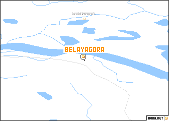 map of Belaya Gora