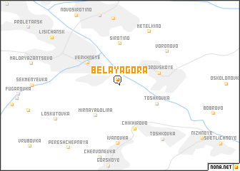 map of Belaya Gora