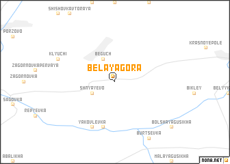 map of Belaya Gora