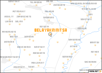 map of Belaya Krinitsa