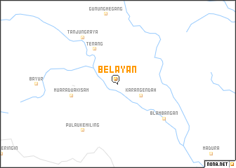 map of Belayan