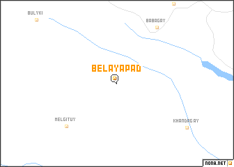 map of Belaya Pad\