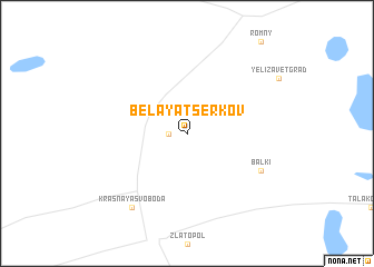 map of Belaya Tserkov\