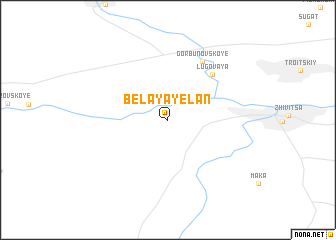 map of Belaya Yelan\